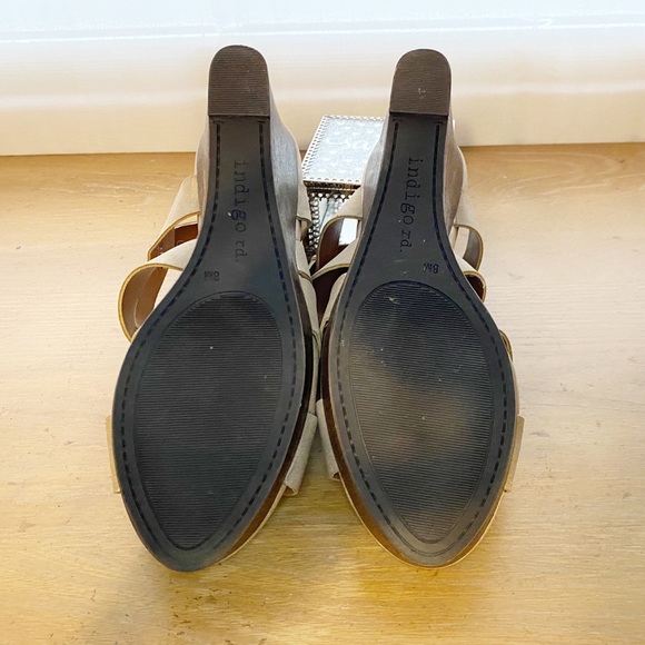 BNWOT Indigo Rd Strappy Wedges - Picture 3 of 4